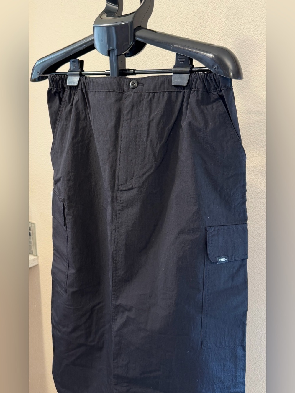 Vans Black Cargo Utility Midi Skirt | Y2K Grunge Streetwear Sporty Chic | M - Picture 5 of 14